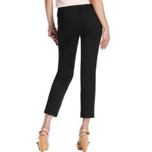 ANN Taylor LOFT pants Size OOP Marisa Stretch Cotton Cropped Trousers Chino blk